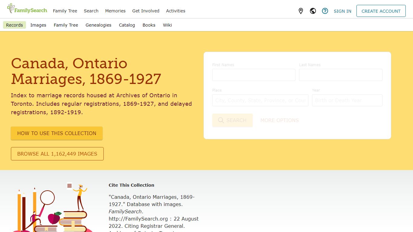 Canada, Ontario Marriages, 1869-1927 • FamilySearch